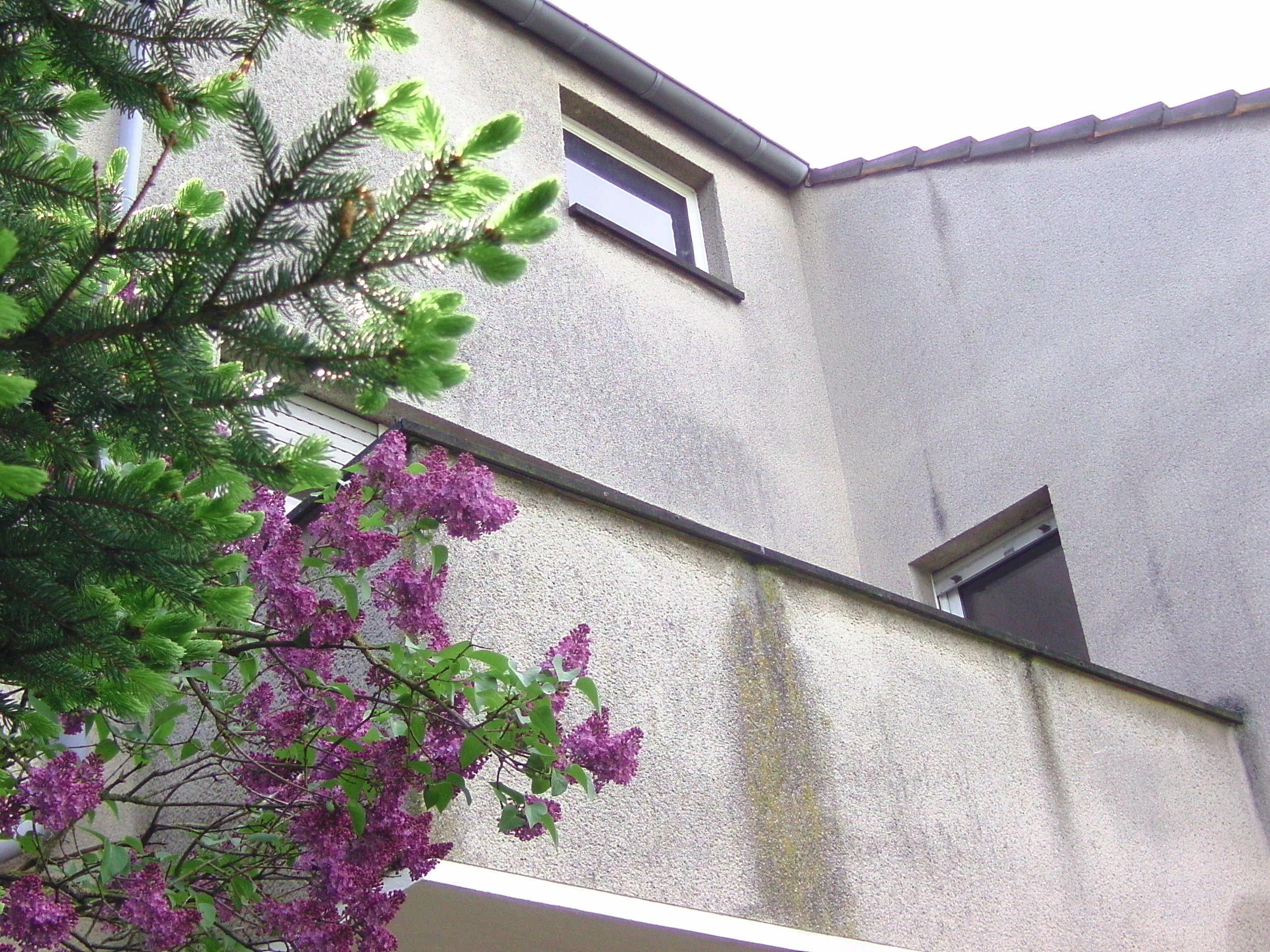 Balkon von der Gartenseite aus
